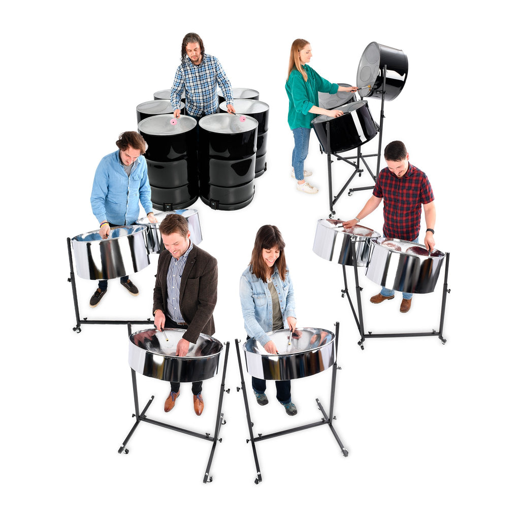 Percussion Plus Import Series triple cello steel pans - painted finish