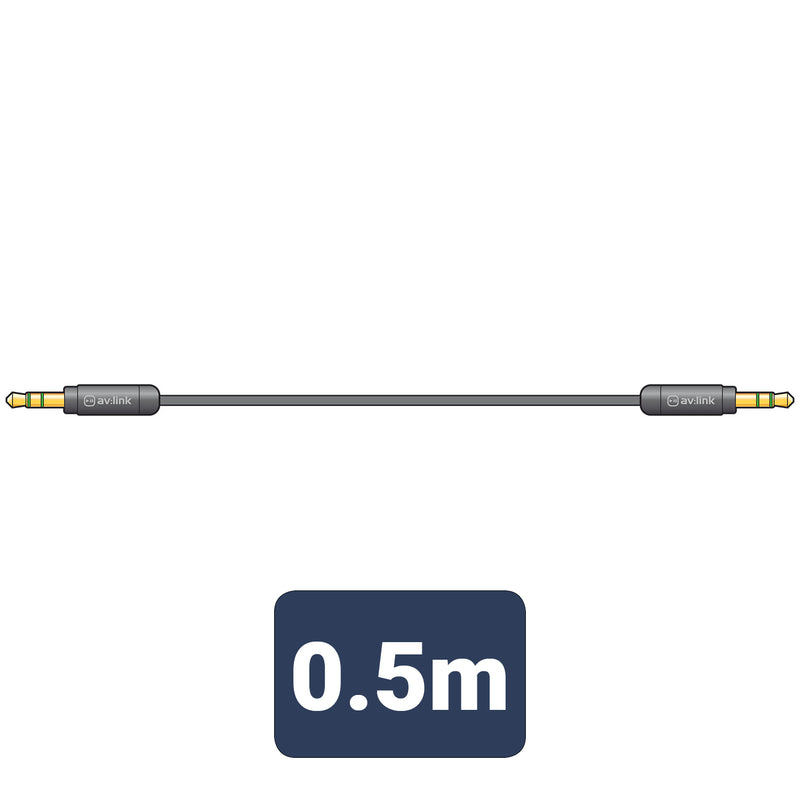 Precision 3.5mm Stereo Plug to 3.5mm Stereo Aux Plug Leads