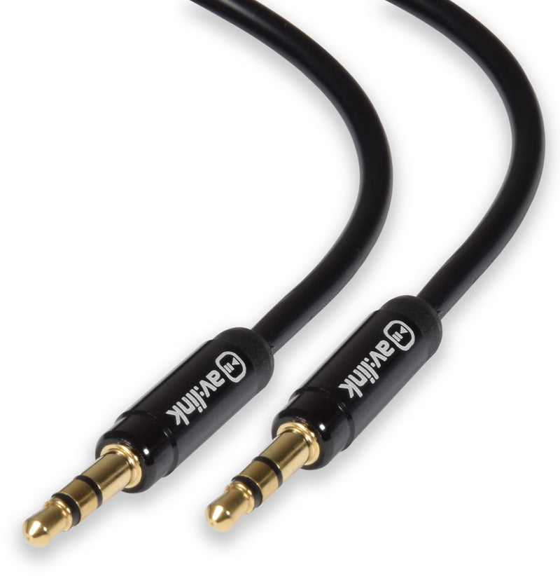 Precision 3.5mm Stereo Plug to 3.5mm Stereo Aux Plug Leads