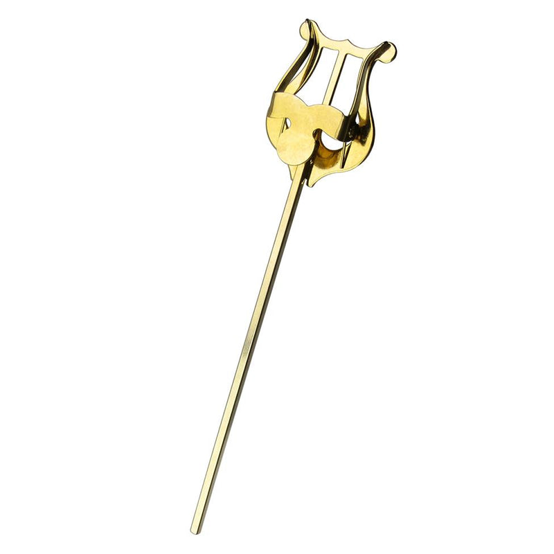 Short Straight Lyre 6" - Brass